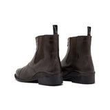 Huntington Ladies Leather Zipper Boots - Size 6 (Women)