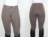 High Waisted Breeches with Phone Pocket - Grey