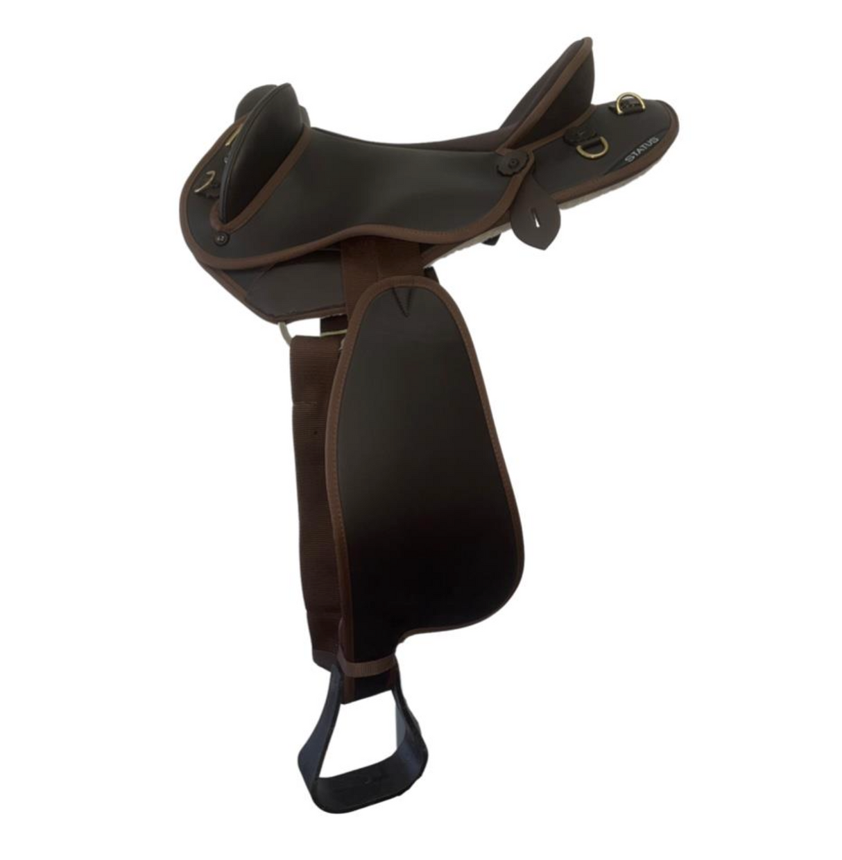 Status Swinging Fender Saddle - Brown