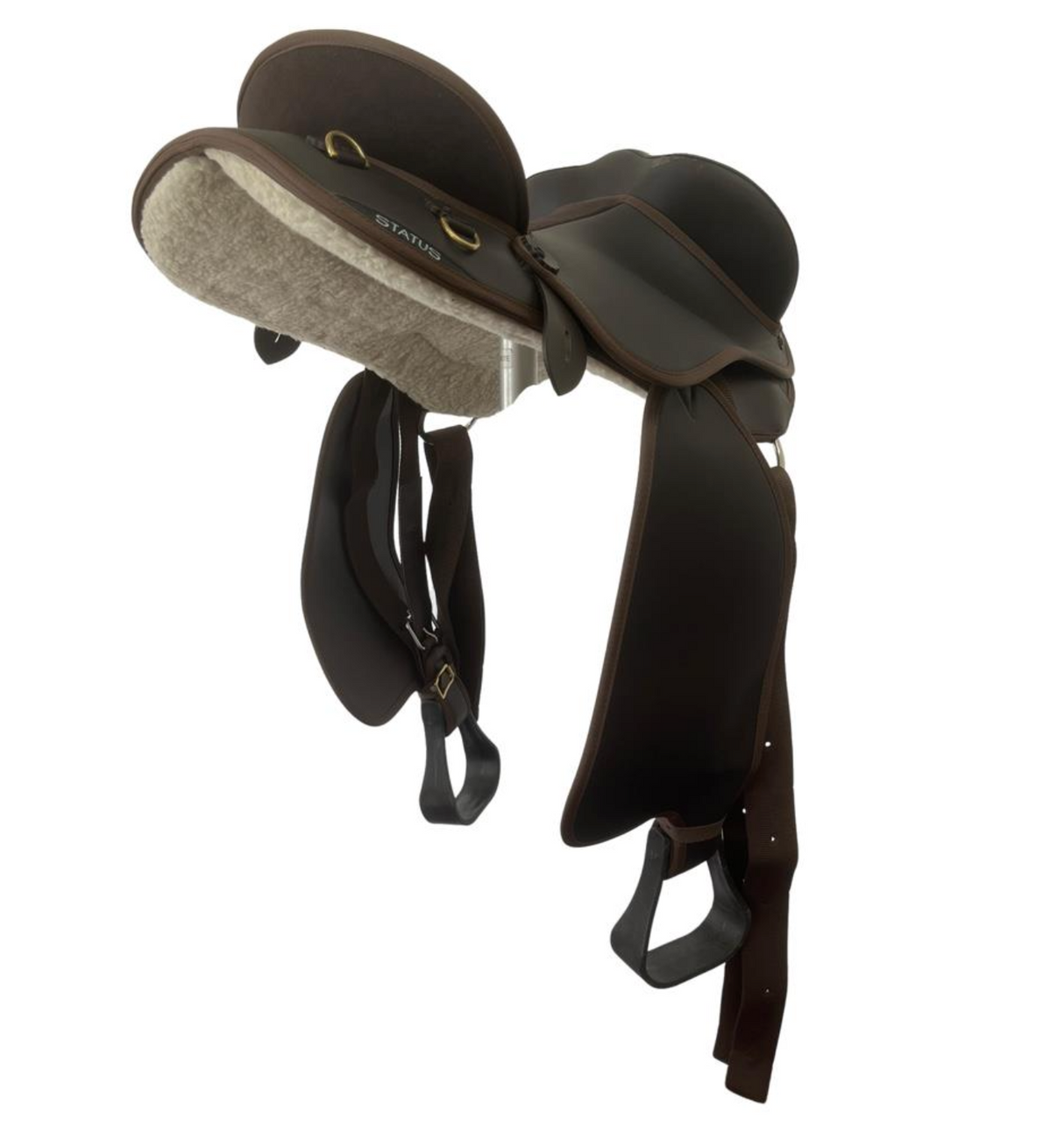 Status Swinging Fender Saddle - Brown