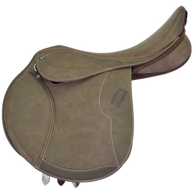 brown jump saddle