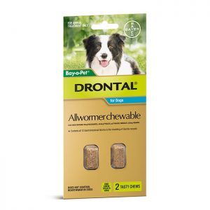 Bayer - Drontal - Chewable Wormer - Large Dogs- 20 Chews - Special Order Item
