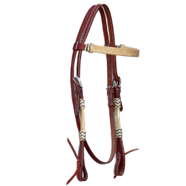 Rawhide Knotted Western Bridle-Ascot Equestrian