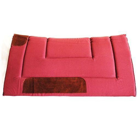 Western Canvas Saddle Cloth - Red/Pink-The Wholesale Horse Wearhouse