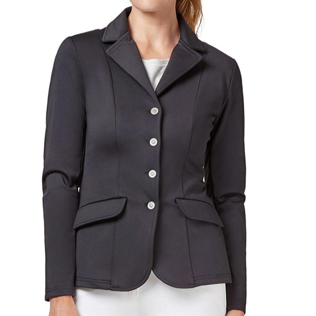 SOFT SHELL COMPETITION JACKET - BLACK-Ascot Equestrian