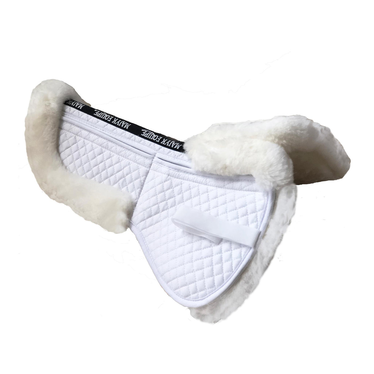 Majyk Equipe Half Pad Correction Fleece with Wither Relief - White