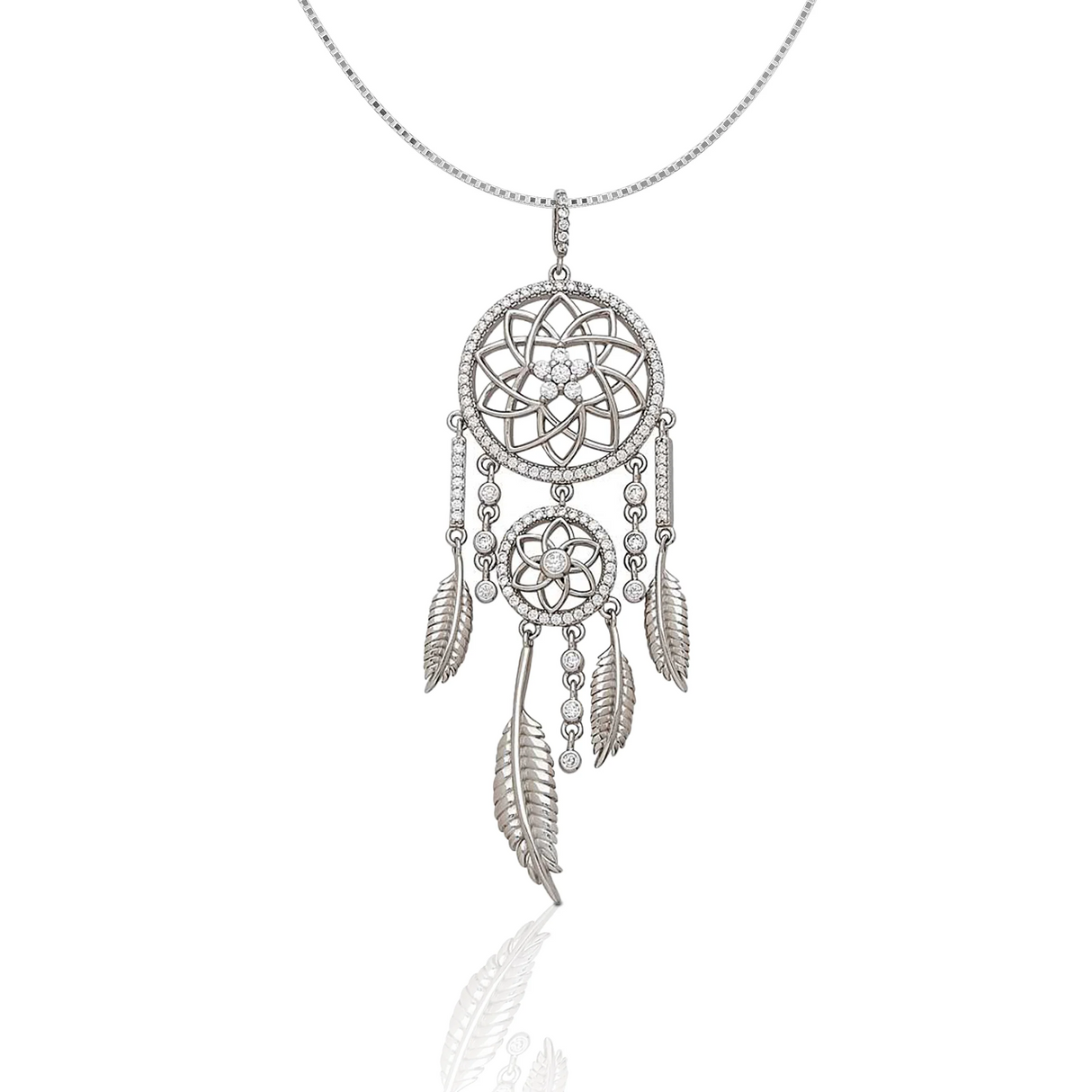 Kelly Herd Necklace Dream Catcher - Sterling Silver