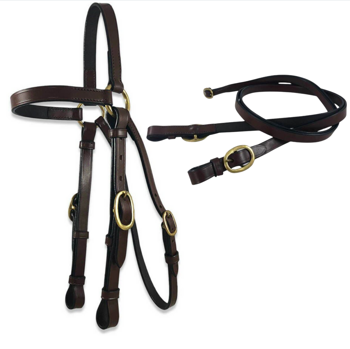Leather Barcoo Bridle - Brown