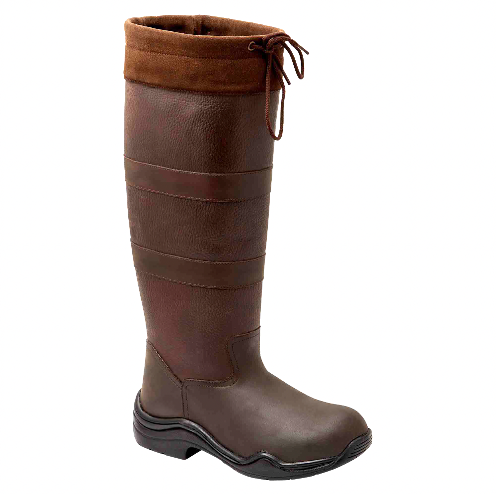 Brown Leather Long Boot