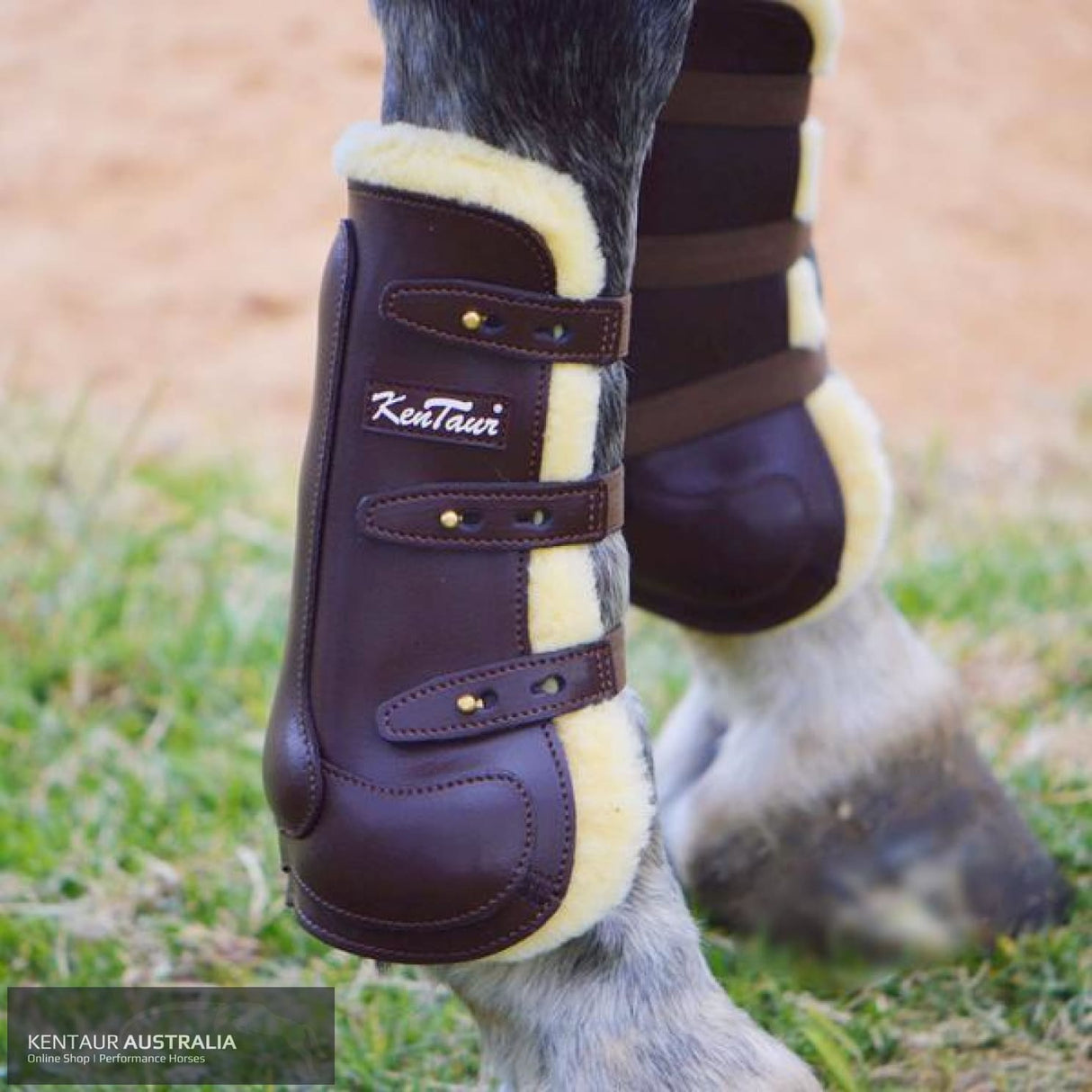 Kentaur ‘Oxford’ Front Sheepskin Show Jumping Boots